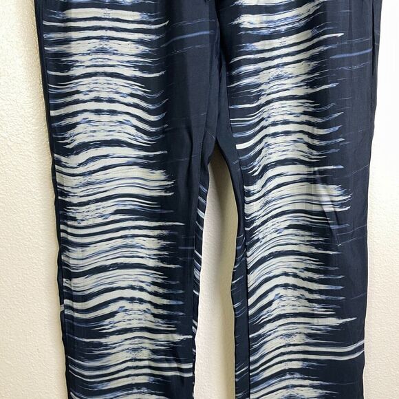 Johnny Was Pete Greta Pants Small Blue Elastic Waist Drawstring Lounge Cupro - Picture 7 of 11